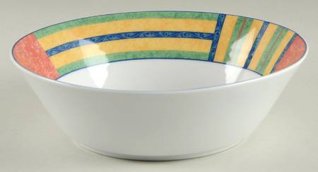 Club Stripe 8" Round Vegetable Bowl