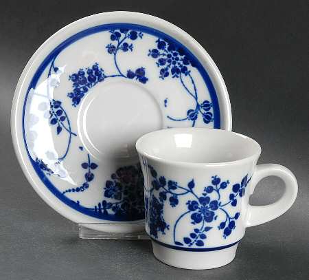 Clinging Vine Flat Cup & Saucer Set