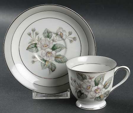 Cobina Footed Demitasse Cup & Saucer Set