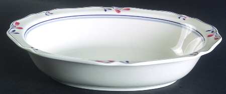 Copper Bud 11" Oval Vegetable Bowl