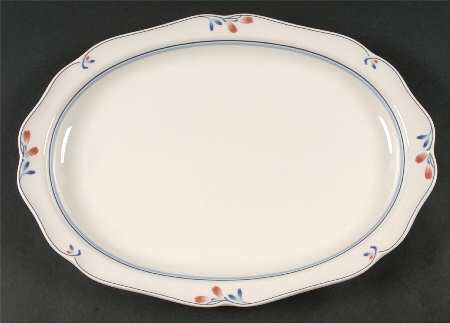 Copper Bud 14" Oval Serving Platter