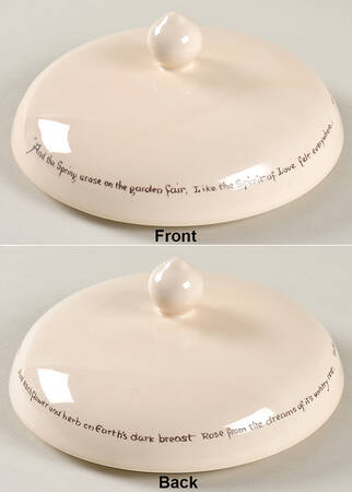 Country Diary Edwardian Lady Lid for 2 Qt Round Covered Casserole