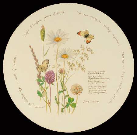 Country Diary Edwardian Lady Round Cork Back Trivet