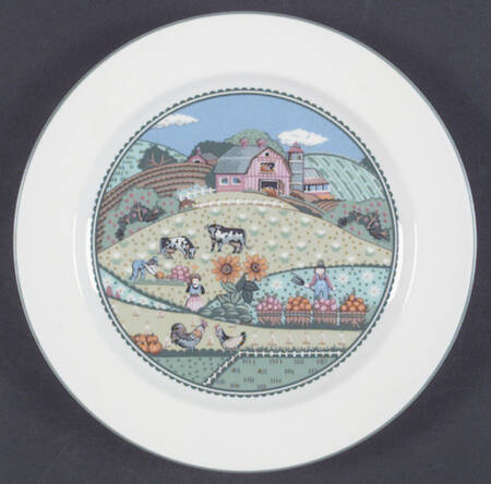 Country Fences Salad Plate