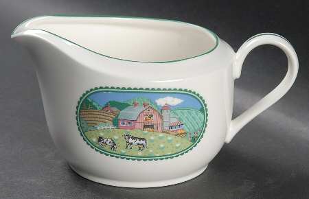 Country Fences Gravy Boat