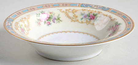 Colby (Blue on Edge) Rim Fruit/Dessert (Sauce) Bowl