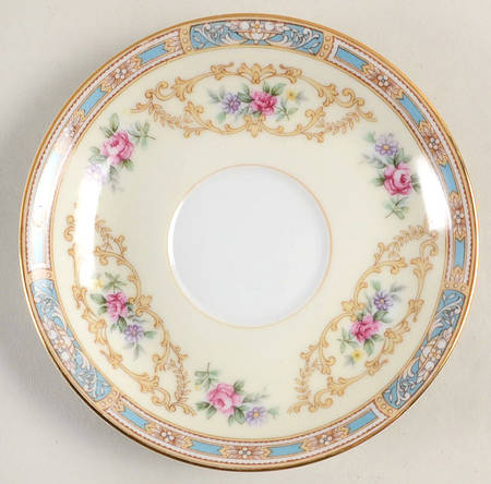 Colby (Blue on Edge) Saucer for Demitasse Cup