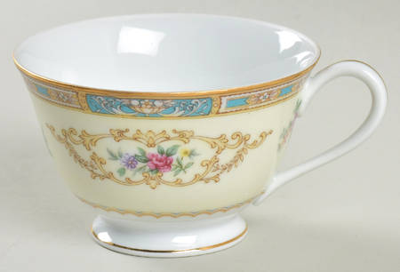 Colby (Blue on Edge) Footed Cup