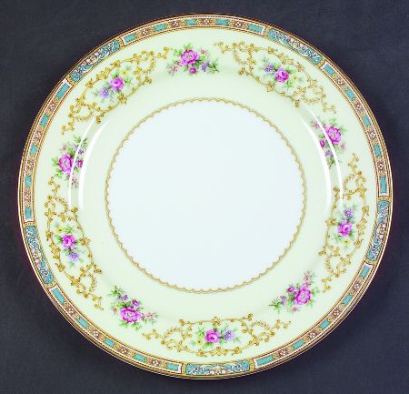 Colby (Blue on Edge) Luncheon Plate