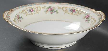 Colby (Blue on Edge) 10" Round Vegetable Bowl