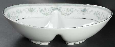 Colburn 10" Oval Divided Vegetable Bowl