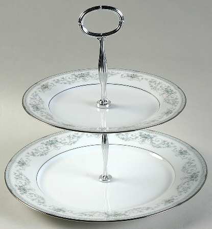 Colburn 6 5/8"-10"  2 Tiered Serving Tray (Dp, Sp) HC