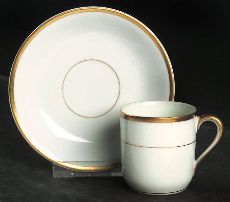 Colonial (No Number) Flat Demitasse Cup & Saucer Set