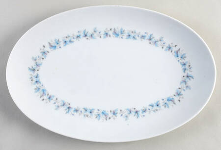 Concord (Platinum Trim) 14" Oval Serving Platter