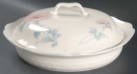 Coram 1 Qt Round Shallow Covered Casserole/Pie/Quiche