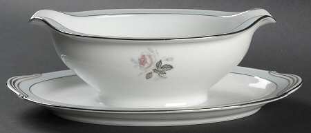 Corday Gravy Boat with Attached Underplate