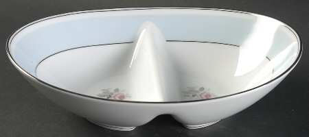 Corday 10" Oval Divided Vegetable Bowl