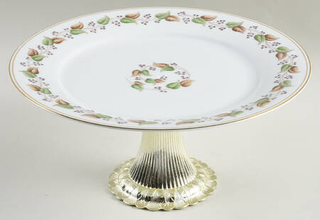 Cordova Cake Stand with 4"-5" Metal Pedestal  Hc