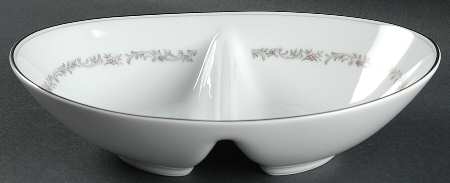 Corona 10" Oval Divided Vegetable Bowl