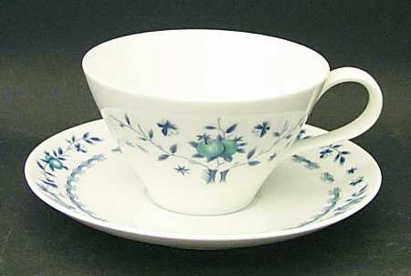 Country Side Flat Cup & Saucer Set