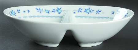 Country Side 10" Oval Divided Vegetable Bowl