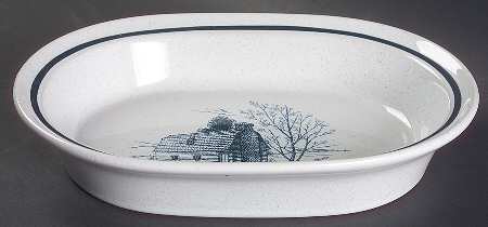 Colonial Times 9" Oval Vegetable Bowl
