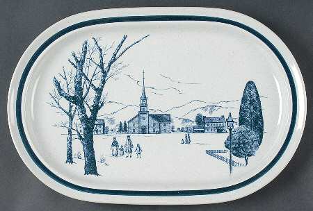Colonial Times 14" Oval Serving Platter