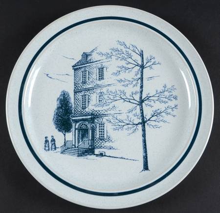 Colonial Times Luncheon Plate