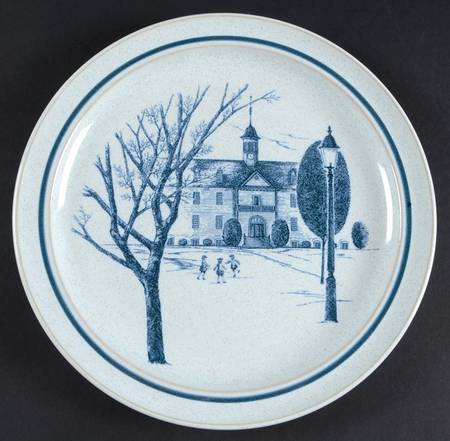 Colonial Times Luncheon Plate