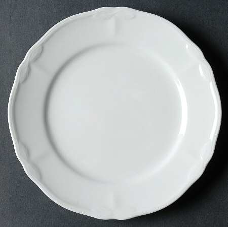 Coty White Bread & Butter Plate
