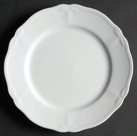 Coty White Salad Plate