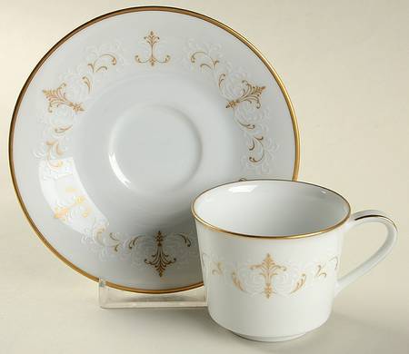 Courtney Flat Demitasse Cup & Saucer Set