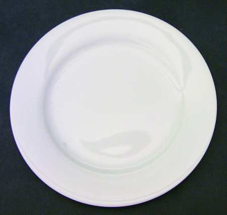 Commander White Salad Plate