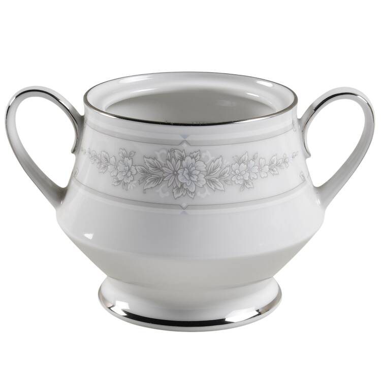 Crystal Bouquet Sugar Bowl No Lid