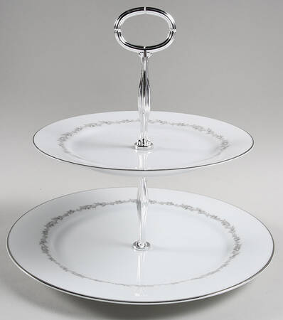 Crestmont 6 5/8"-10"  2 Tiered Serving Tray (Dp, Sp) HC