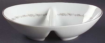 Crestmont 10" Oval Divided Vegetable Bowl