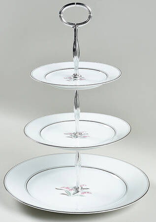 Crest 13 7/8"-14 1/4" 3-Tiered Serving Tray(DP,SP,BB) HC