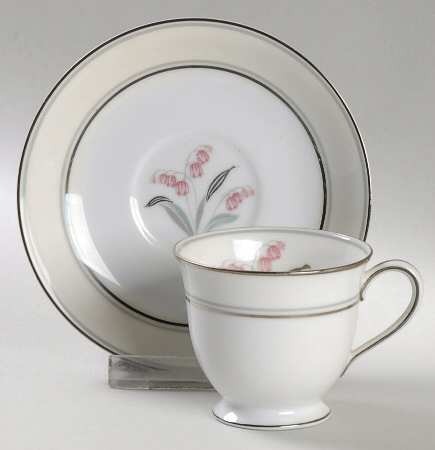 Crest Footed Demitasse Cup & Saucer Set