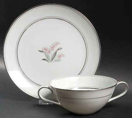 Crest Flat Cream Soup Bowl & Saucer Set