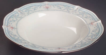 Crown Flower Rim Soup Bowl