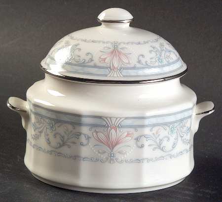 Crown Flower Sugar Bowl & Lid
