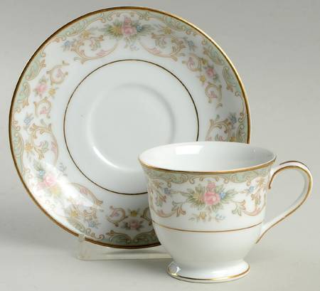 Croydon Footed Demitasse Cup & Saucer Set
