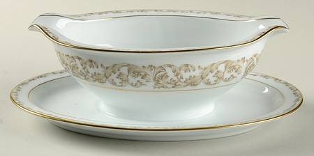 Cromwell Gravy Boat with Attached Underplate