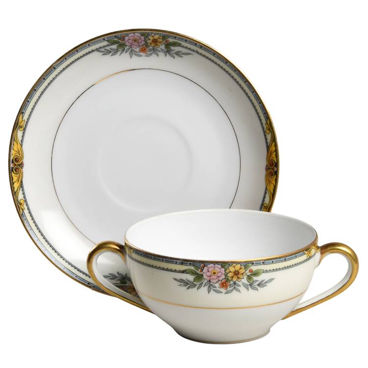 Croydon Flat Bouillon Cup & Saucer