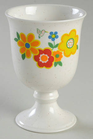 Crazy Quilt China Goblet