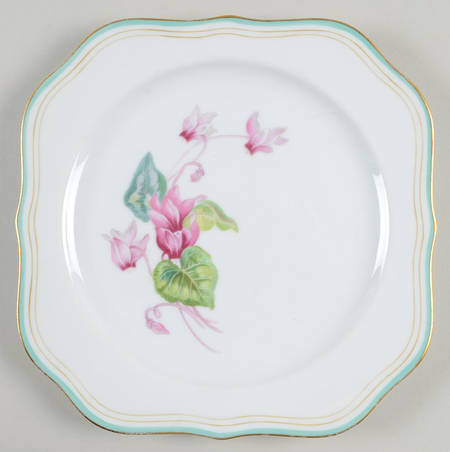Cyclamen Square Salad Plate