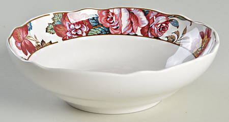 Damask Bouquet Fruit/Dessert (Sauce) Bowl