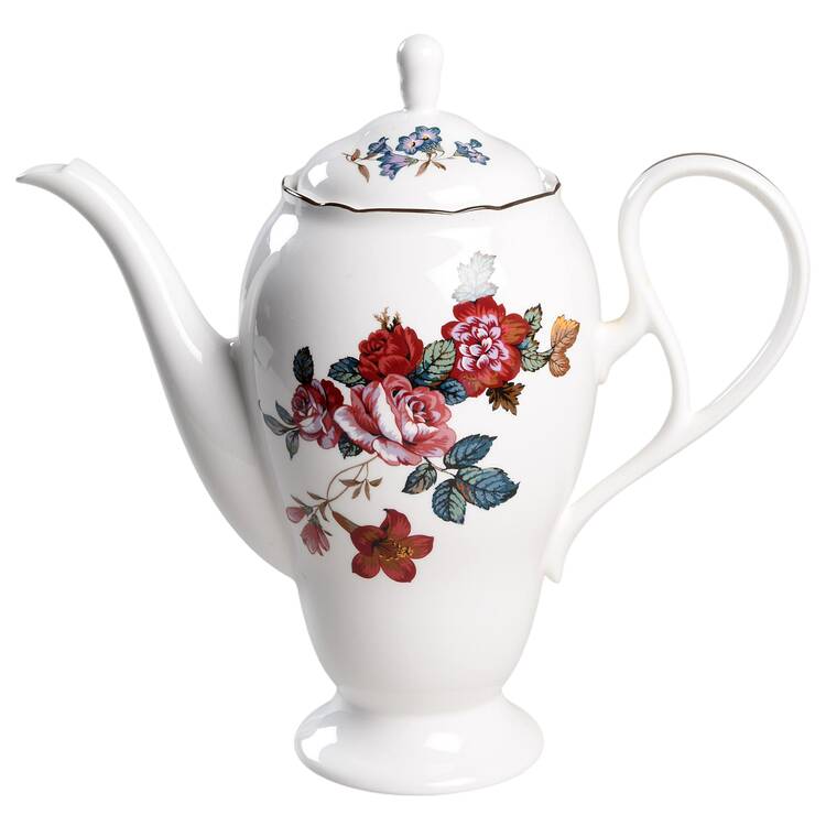 Damask Bouquet Tea/Coffee Pot & Lid