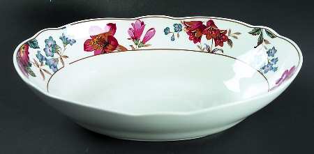 Damask Bouquet 9" Oval Vegetable Bowl