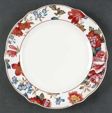 Damask Bouquet Salad Plate